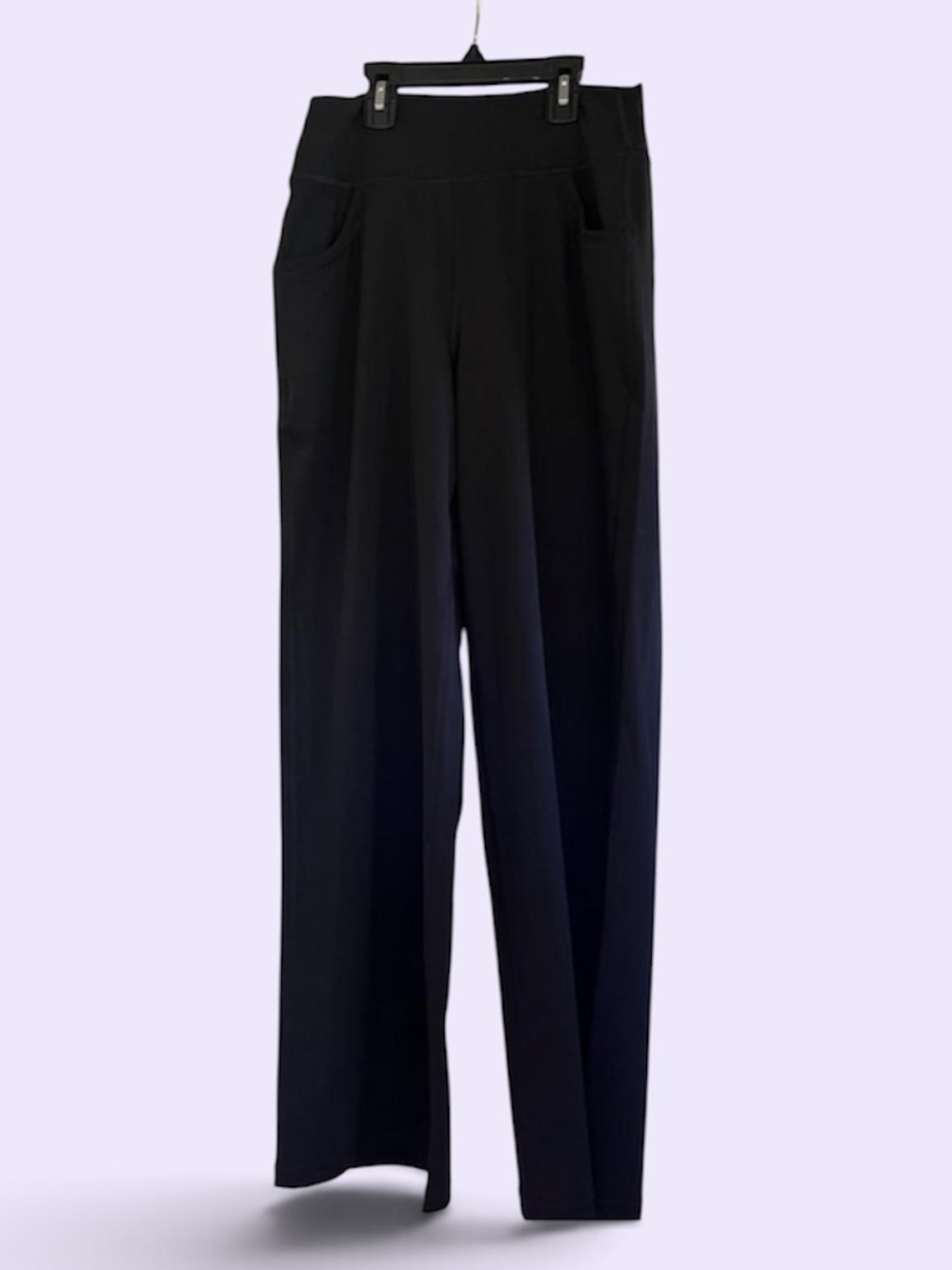 Promover Women's Black Wide-Leg Pull-On Pants